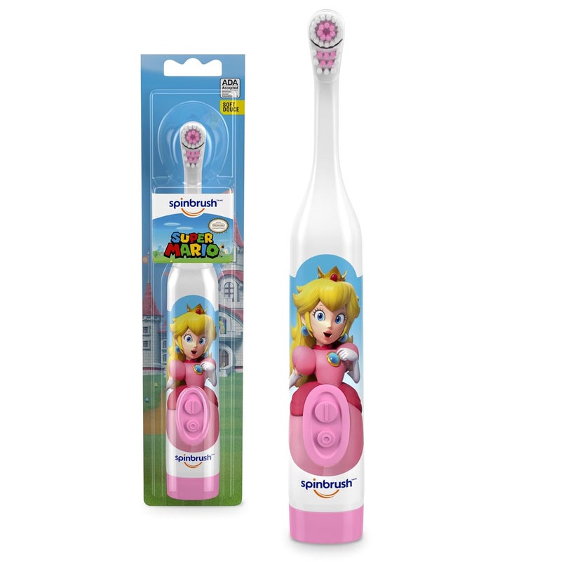 Spin Brush فرشاة أسنان كهربائية للأطفال برينسيس بيتش، شعيرات ناعمة - Image 1